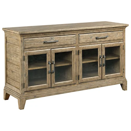 Rockland Solid Wood Buffet with Silverware Storage